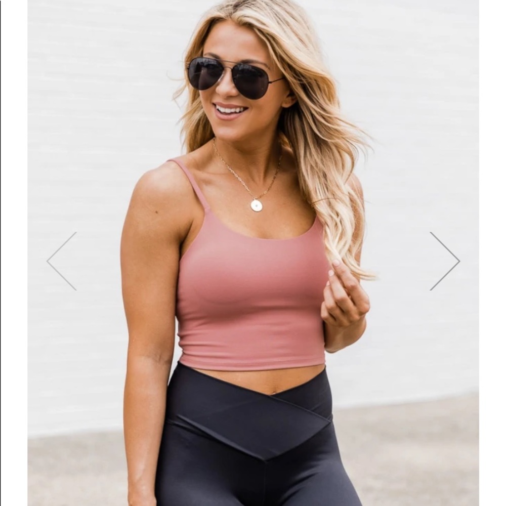 Pink lily bra top